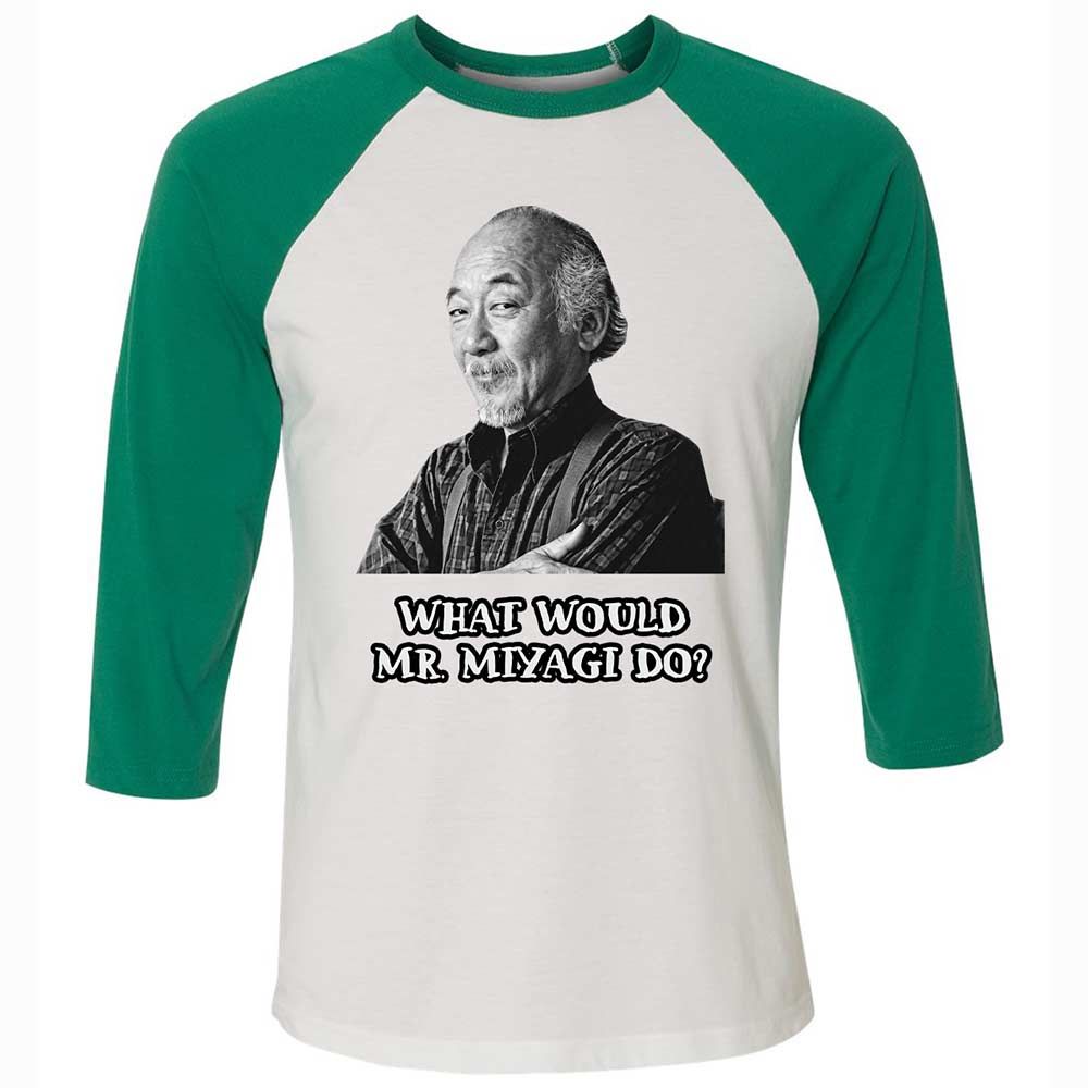 Unisex 3/4 Baseball Tee - SRHPTZS7 - White/Kelly - 6