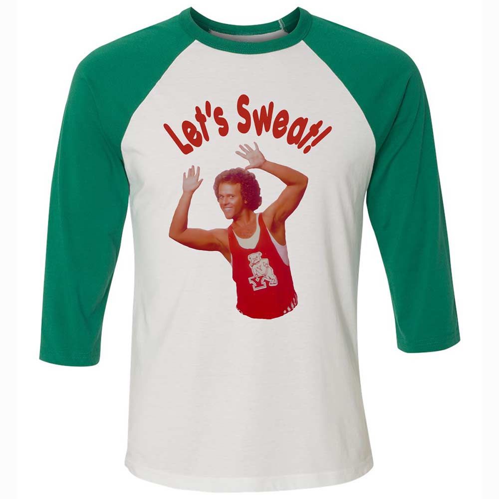 Unisex 3/4 Baseball Tee - KRYUK1FA - White/Kelly - 6