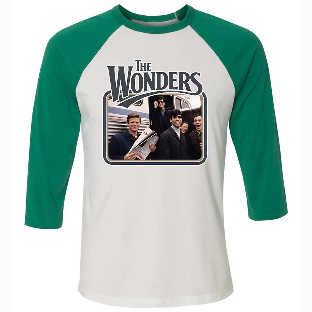 Unisex 3/4 Baseball Tee - E4BMC35D - White/Kelly - 6