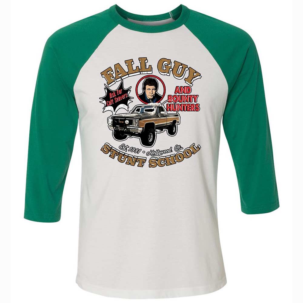 Unisex 3/4 Baseball Tee - 8GY8GCBD - White/Kelly - 6