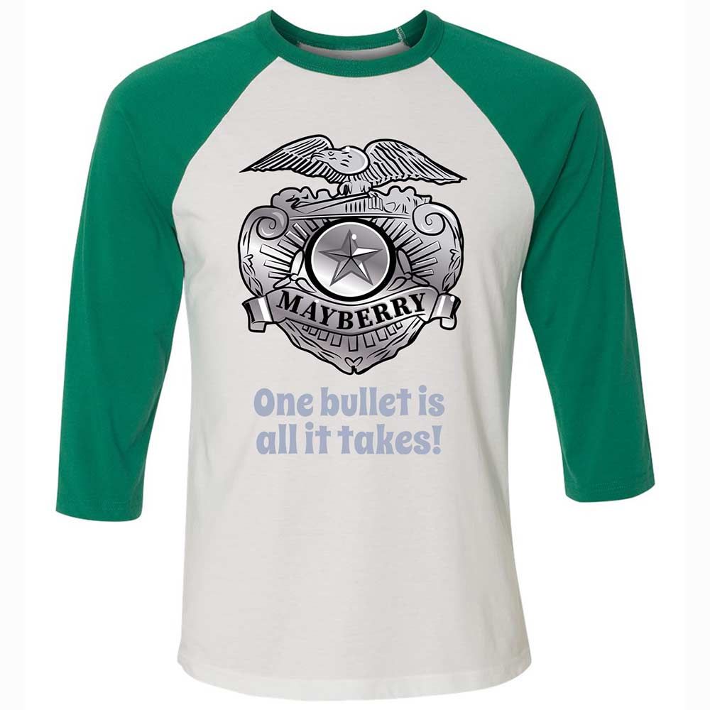 Unisex 3/4 Baseball Tee - 5TZJB6SZ - White/Kelly - 6
