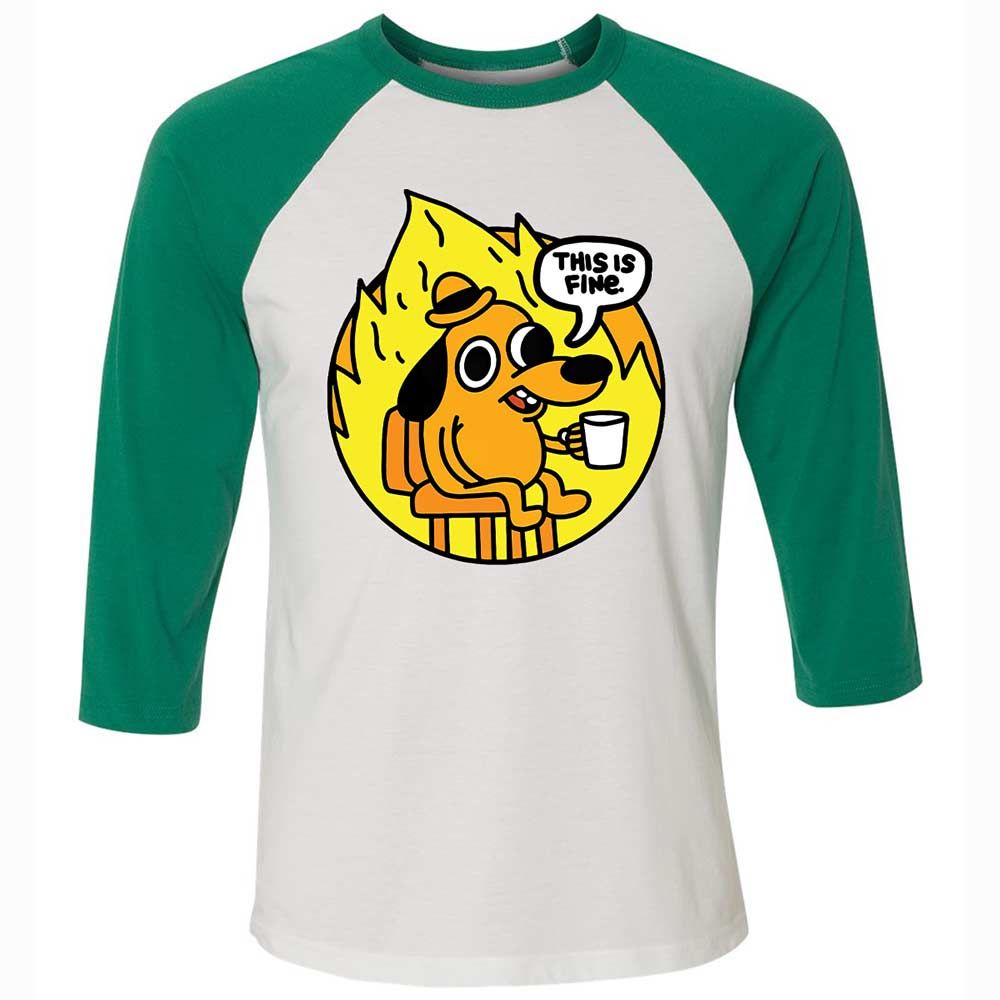 This is Fine - White/Kelly - 6