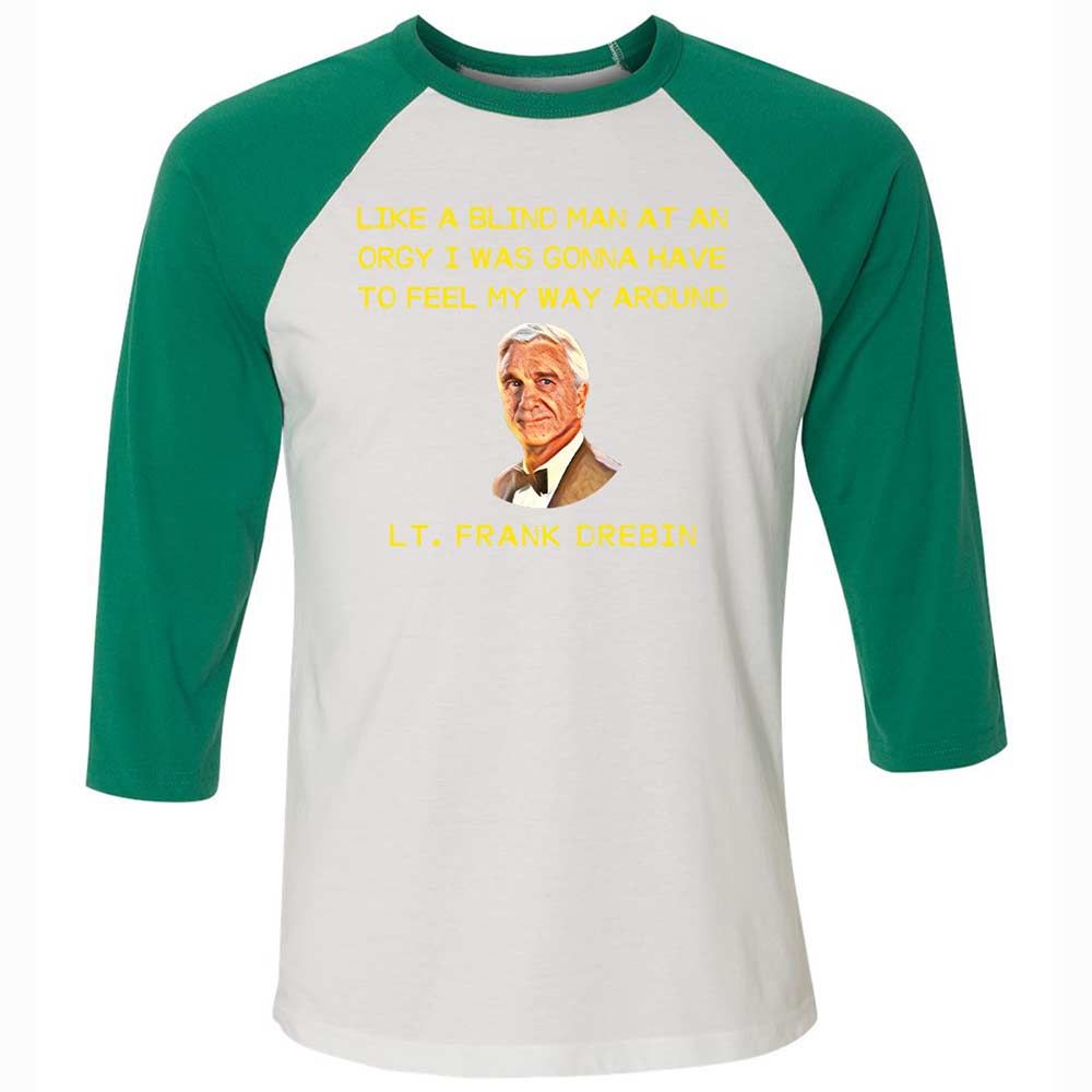 Unisex 3/4 Baseball Tee - HPERT38W - White/Kelly - 6