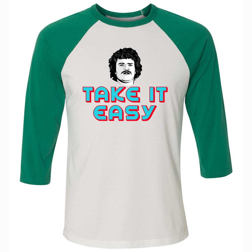 Unisex 3/4 Baseball Tee - 8NFT2EJ9 - White/Kelly - 6
