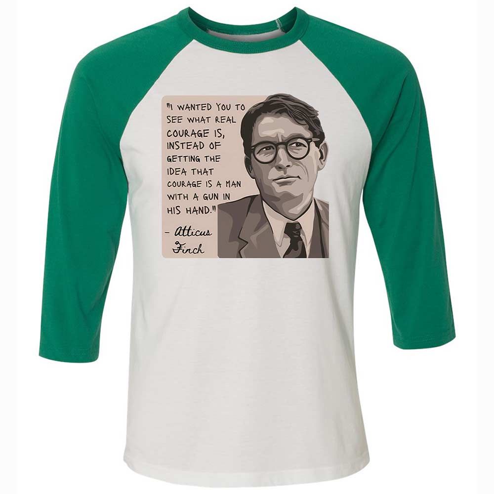 Real Courage Quote - White/Kelly - 6