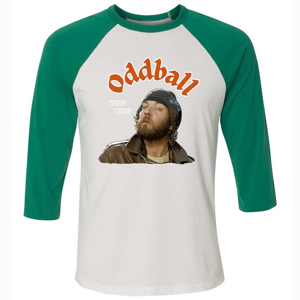 Unisex 3/4 Baseball Tee - 522YDU4W - White/Kelly - 6
