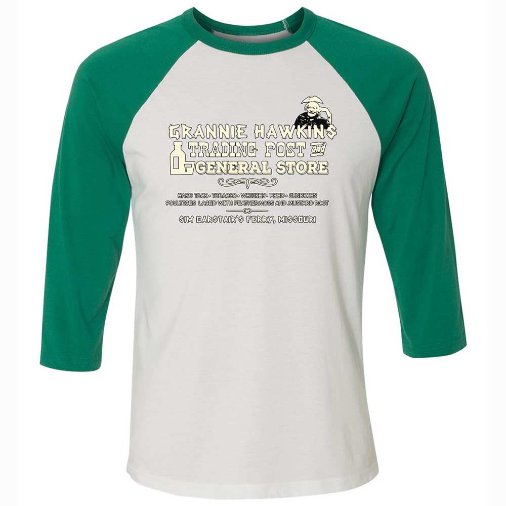 Unisex 3/4 Baseball Tee - GP4HXGM1 - White/Kelly - 6