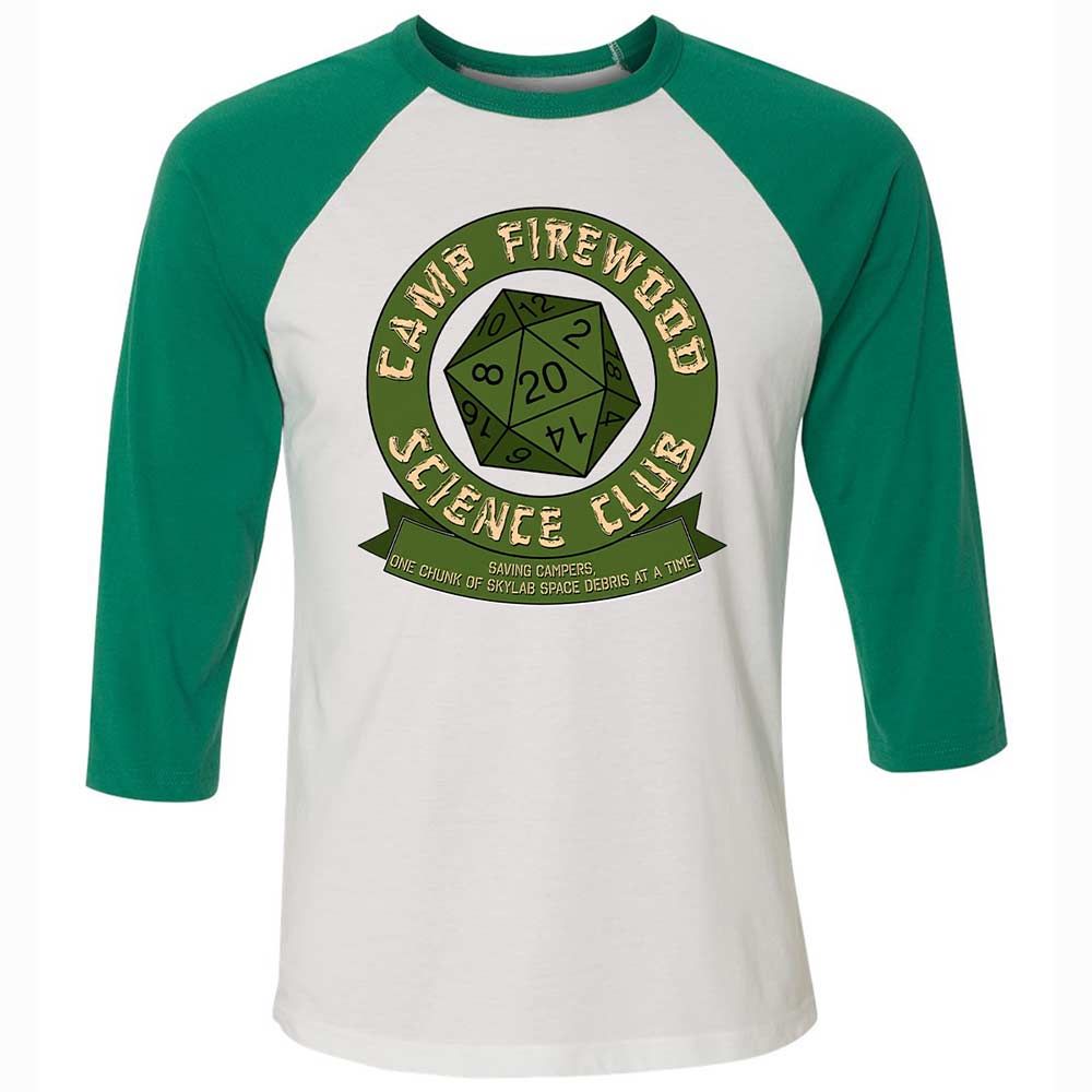 Camp Firewood Science Club - White/Kelly - 6