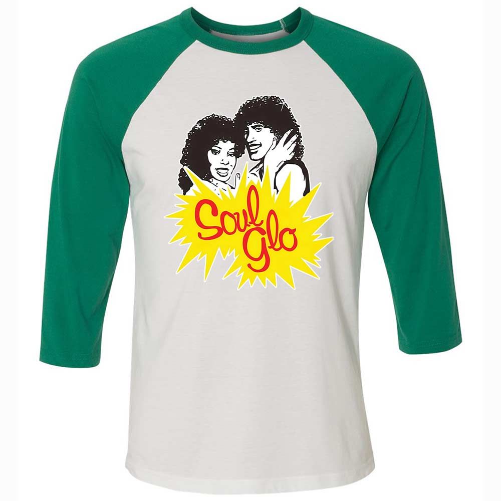 Unisex 3/4 Baseball Tee - K2T9B9A5 - White/Kelly - 6