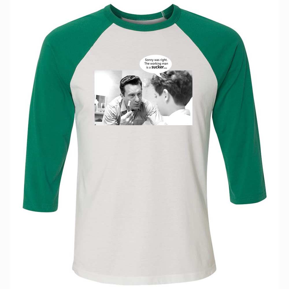 Unisex 3/4 Baseball Tee - VUWKERQ1 - White/Kelly - 6