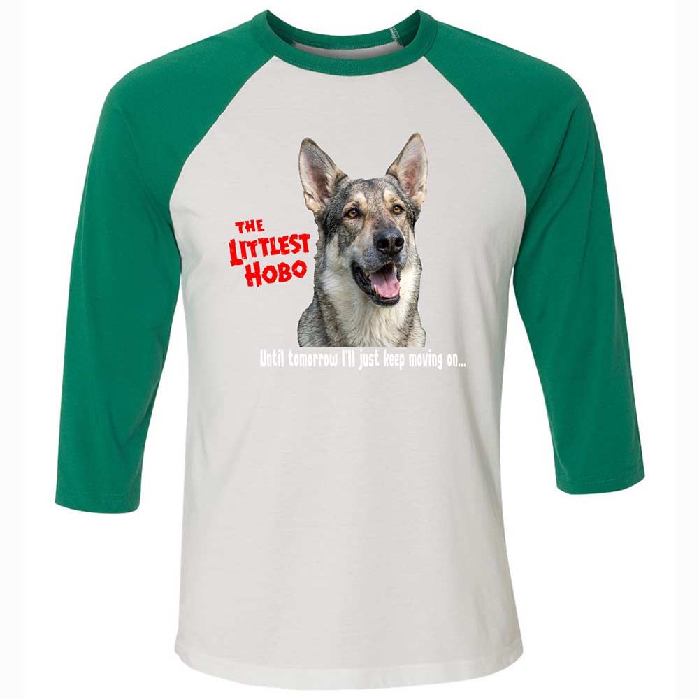 Unisex 3/4 Baseball Tee - TBYATKEU - White/Kelly - 6