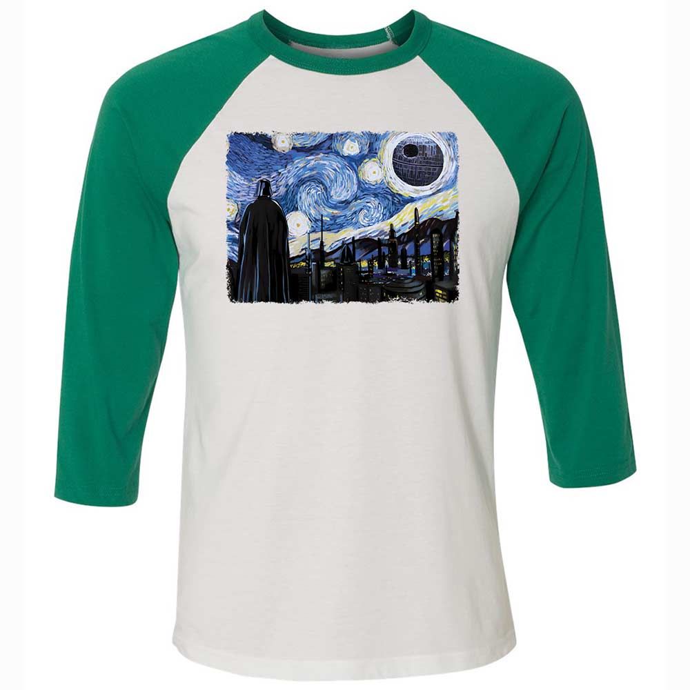 Unisex 3/4 Baseball Tee - 6Q4EQ1TC - White/Kelly - 6