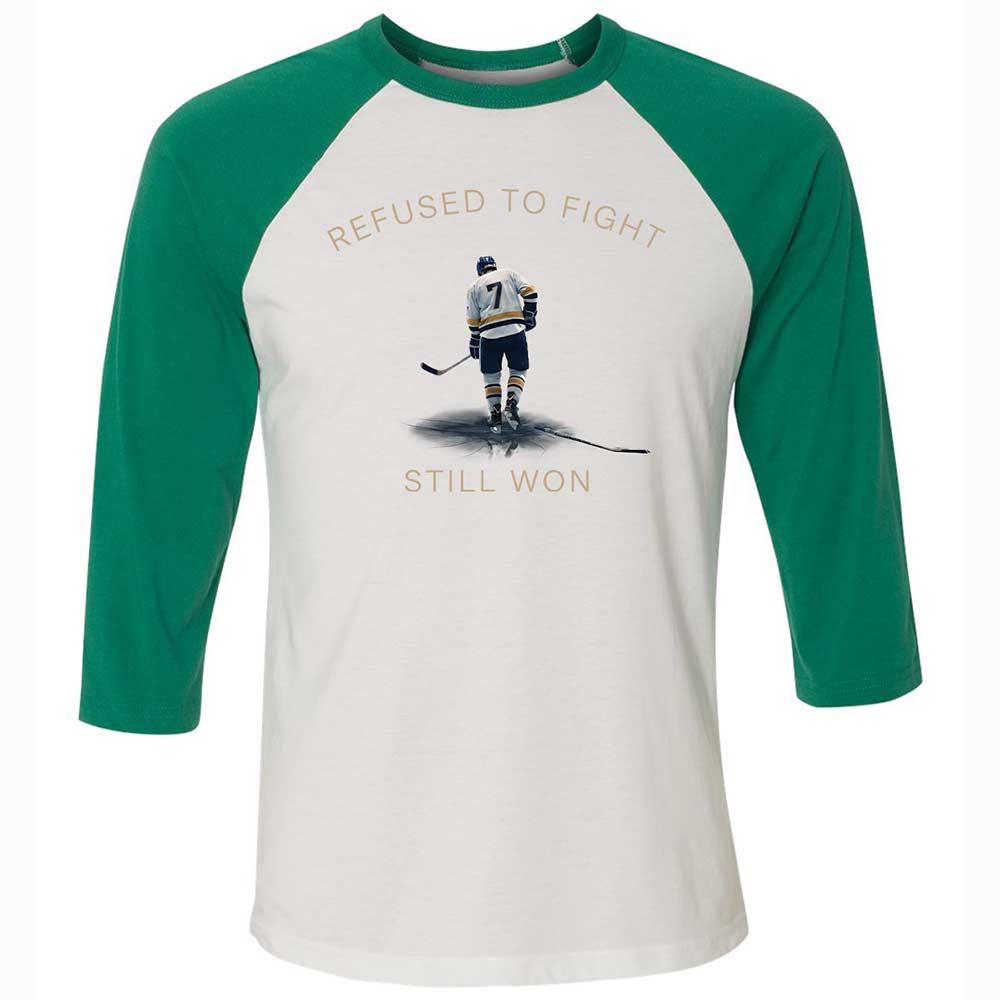 Unisex 3/4 Baseball Tee - SVPWGEXJ - White/Kelly - 6