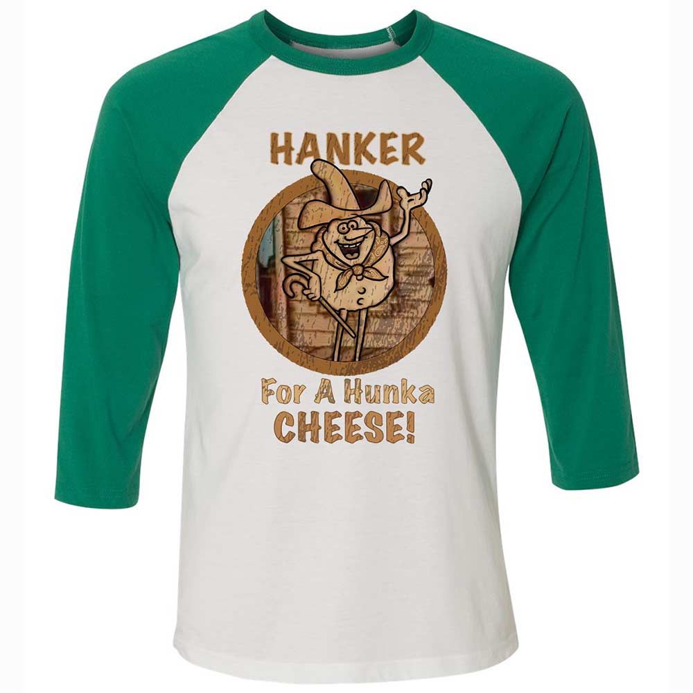 Unisex 3/4 Baseball Tee - 1F9N1M5R - White/Kelly - 6