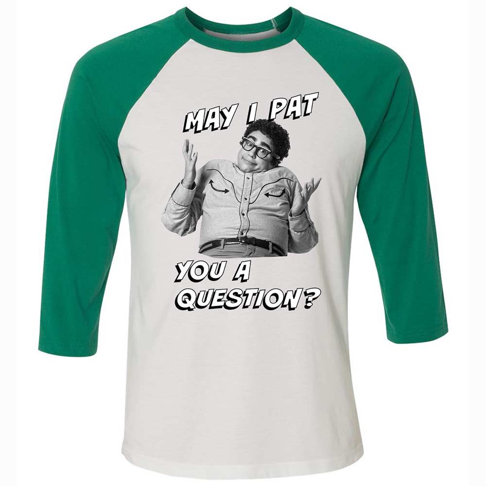 Unisex 3/4 Baseball Tee - 5XR1F4H8 - White/Kelly - 6