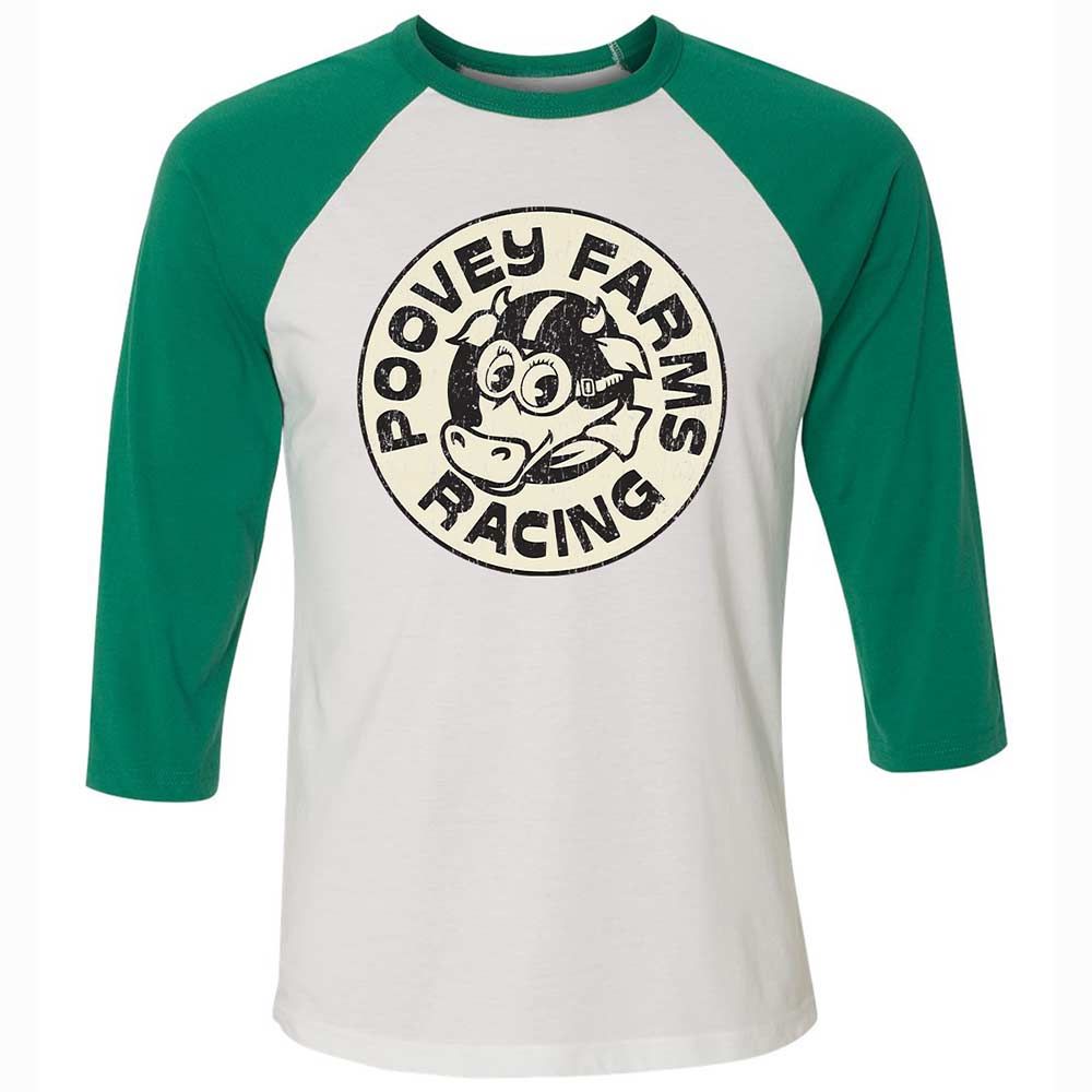 Unisex 3/4 Baseball Tee - JGSN6YJN - White/Kelly - 6