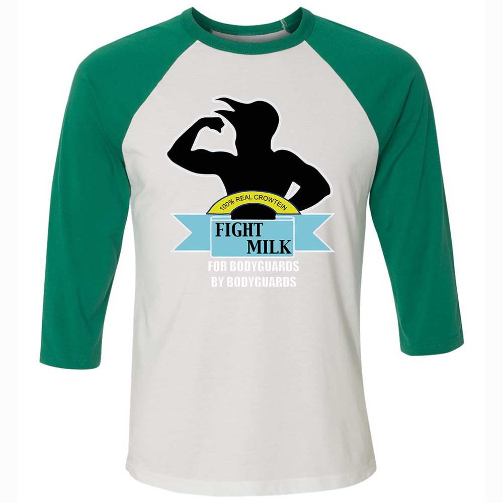 Unisex 3/4 Baseball Tee - BPUFR4Y1 - White/Kelly - 6