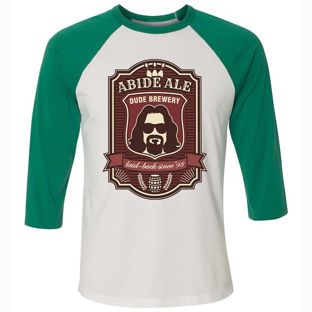 Unisex 3/4 Baseball Tee - P42ZMQ5L - White/Kelly - 6