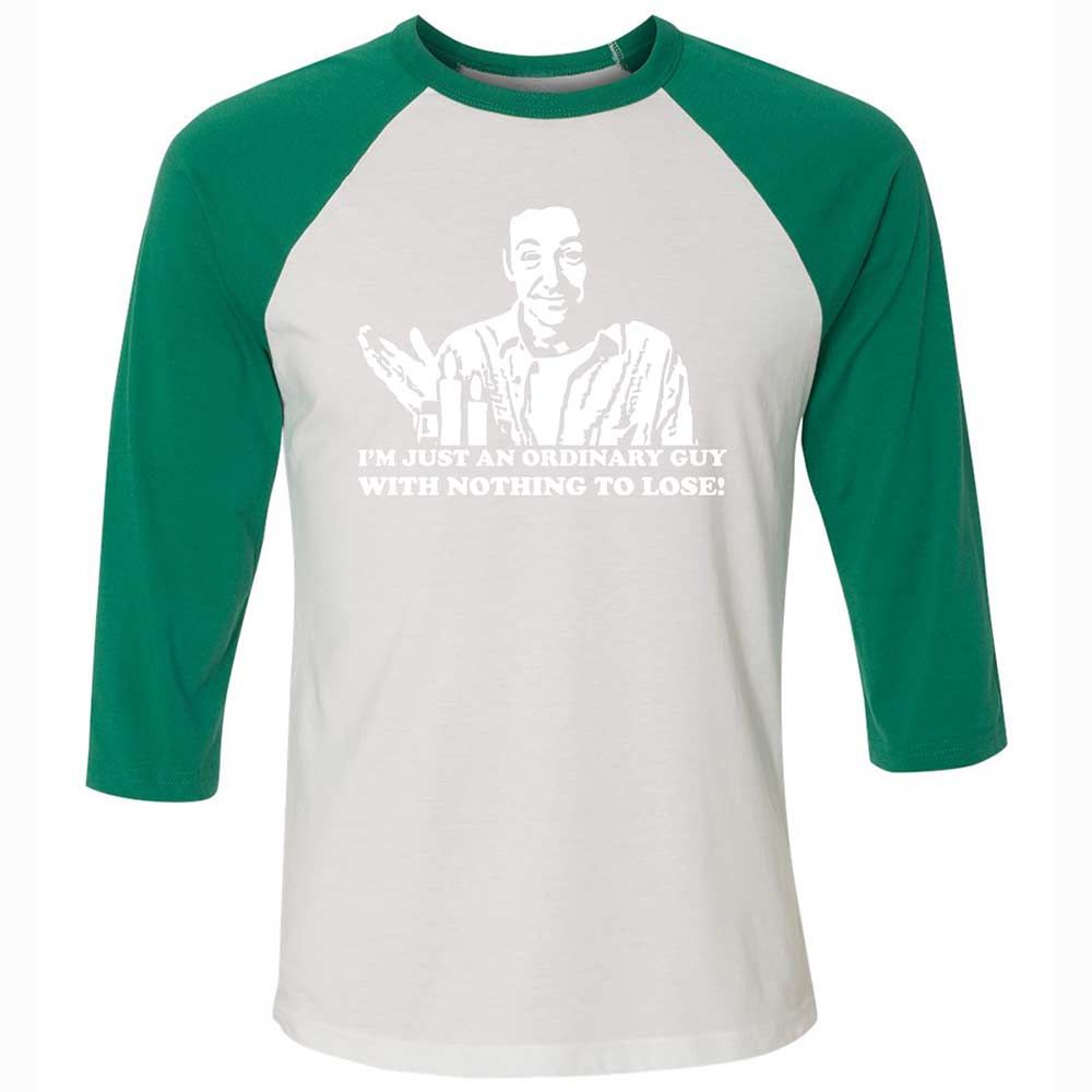 Unisex 3/4 Baseball Tee - DV3VQNZ7 - White/Kelly - 6
