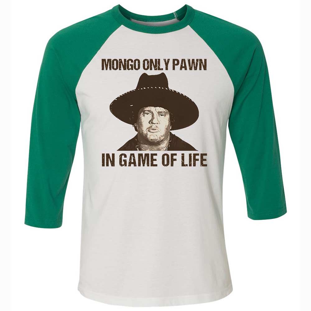 Unisex 3/4 Baseball Tee - PDFP9ZU7 - White/Kelly - 6