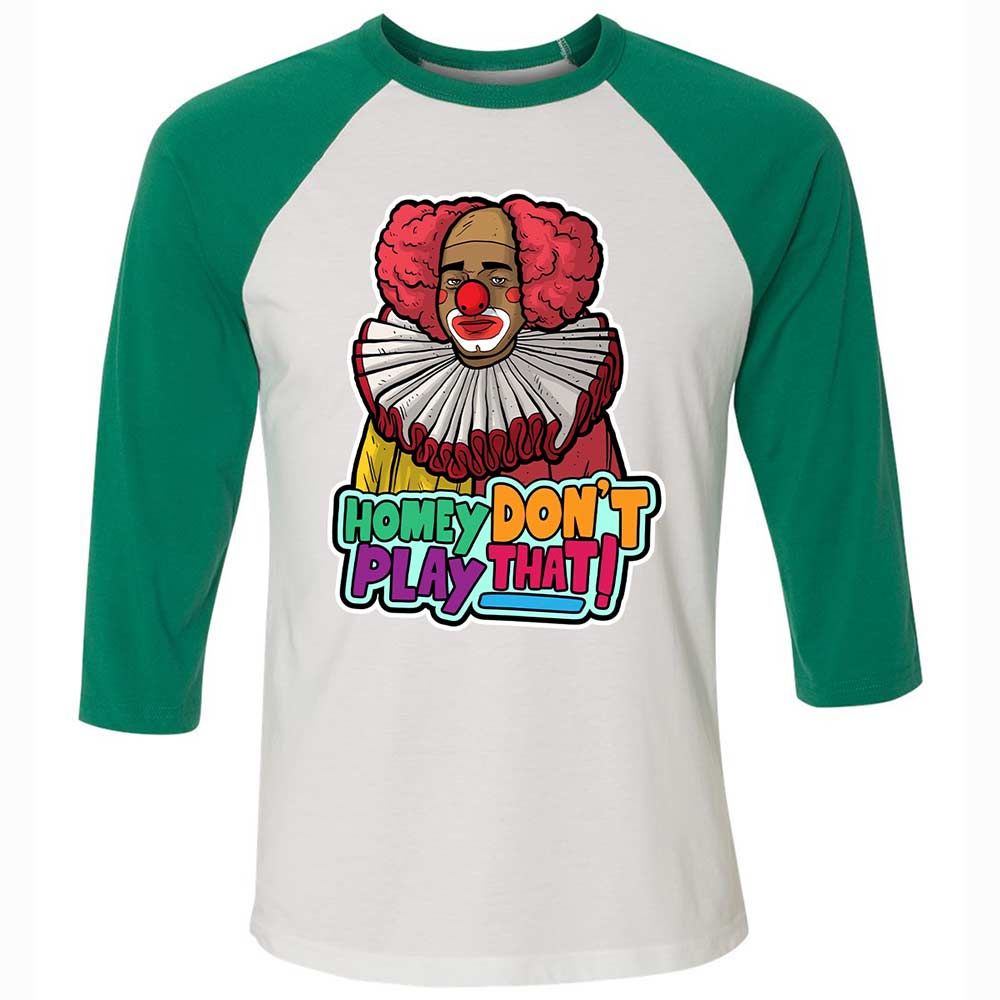 Homey Don't Play That - White/Kelly - 6