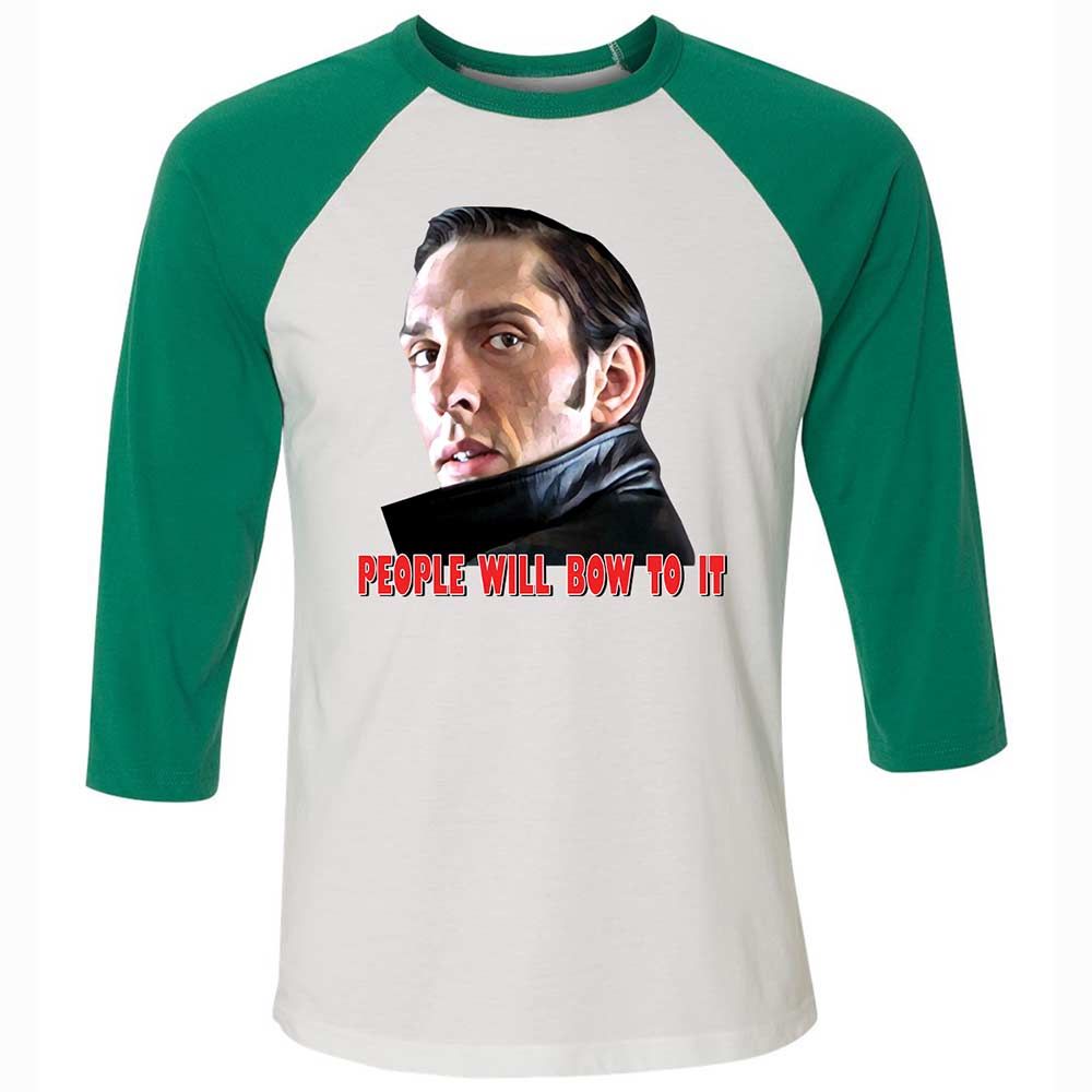 Unisex 3/4 Baseball Tee - Z7HT3U2H - White/Kelly - 6