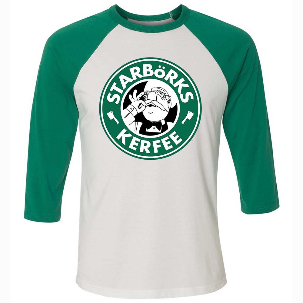 Unisex 3/4 Baseball Tee - DLQ1VRLW - White/Kelly - 6