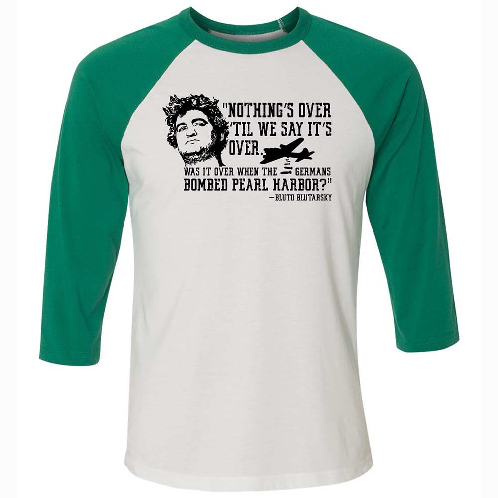 Unisex 3/4 Baseball Tee - LRTWSJND - White/Kelly - 6