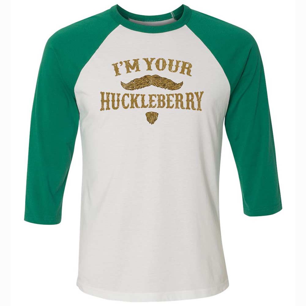 Unisex 3/4 Baseball Tee - 93HW4RLK - White/Kelly - 6