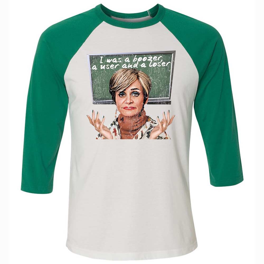 Unisex 3/4 Baseball Tee - X8Y7PK54 - White/Kelly - 6