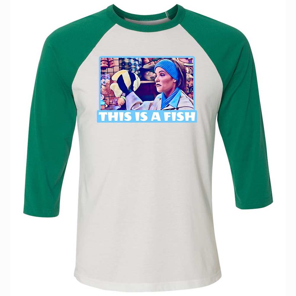 Unisex 3/4 Baseball Tee - QNZRDZD5 - White/Kelly - 6
