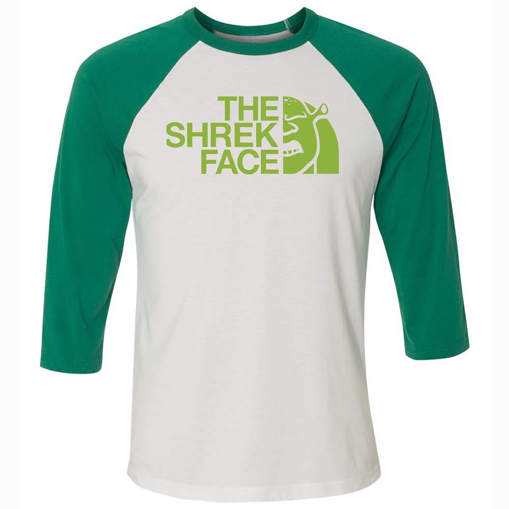 Unisex 3/4 Baseball Tee - ZHD8EP7H - White/Kelly - 6