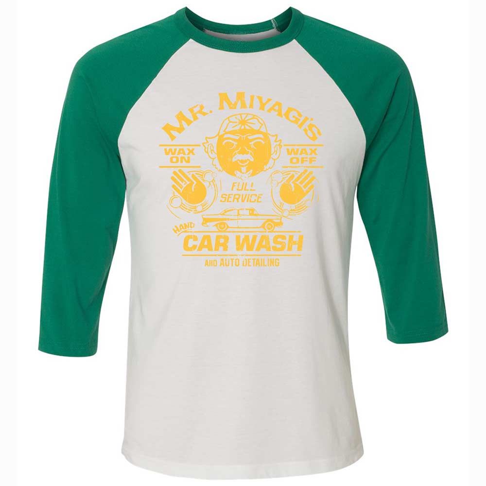 Unisex 3/4 Baseball Tee - F46QS4FQ - White/Kelly - 6