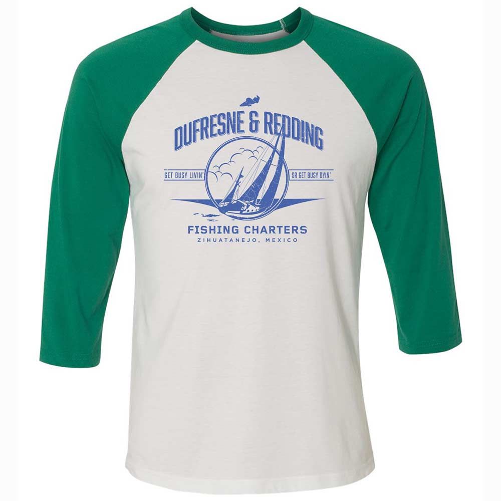 Unisex 3/4 Baseball Tee - SEHUZ4HX - White/Kelly - 6