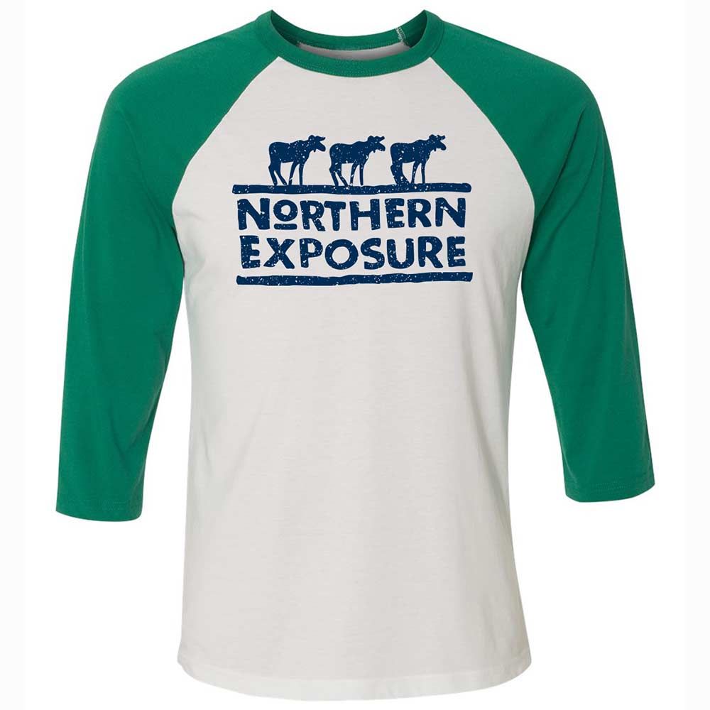 Unisex 3/4 Baseball Tee - RQXCVSQS - White/Kelly - 6