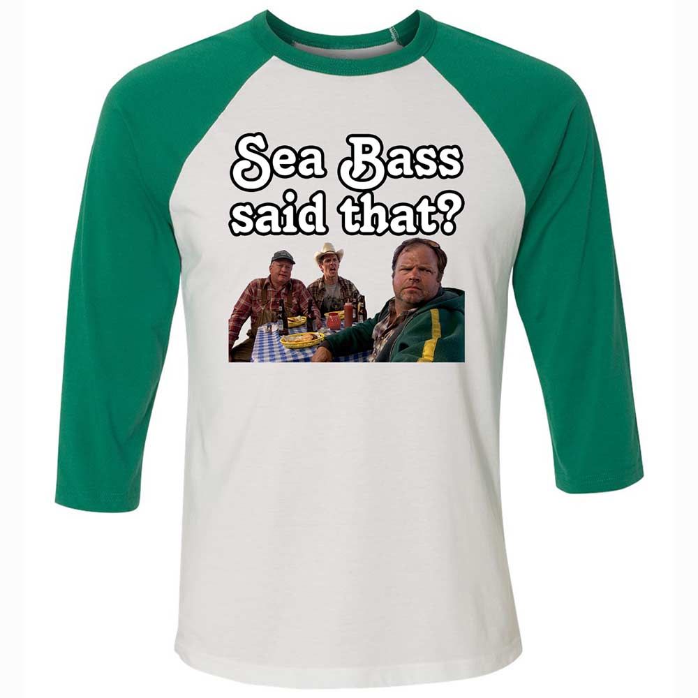 Unisex 3/4 Baseball Tee - 9Z2GY8GD - White/Kelly - 6