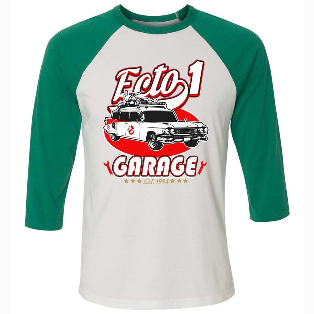 Unisex 3/4 Baseball Tee - SYU5KM6T - White/Kelly - 6