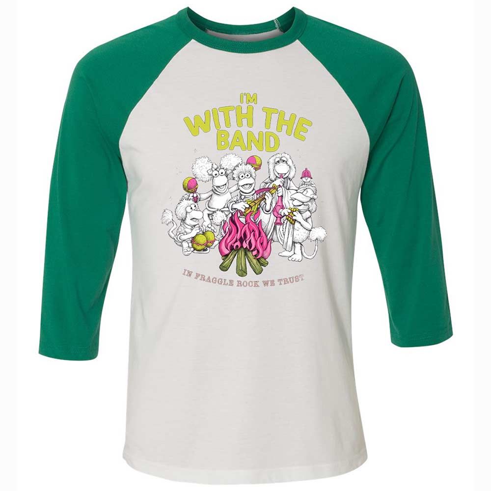 Unisex 3/4 Baseball Tee - ZYRFWWHU - White/Kelly - 6