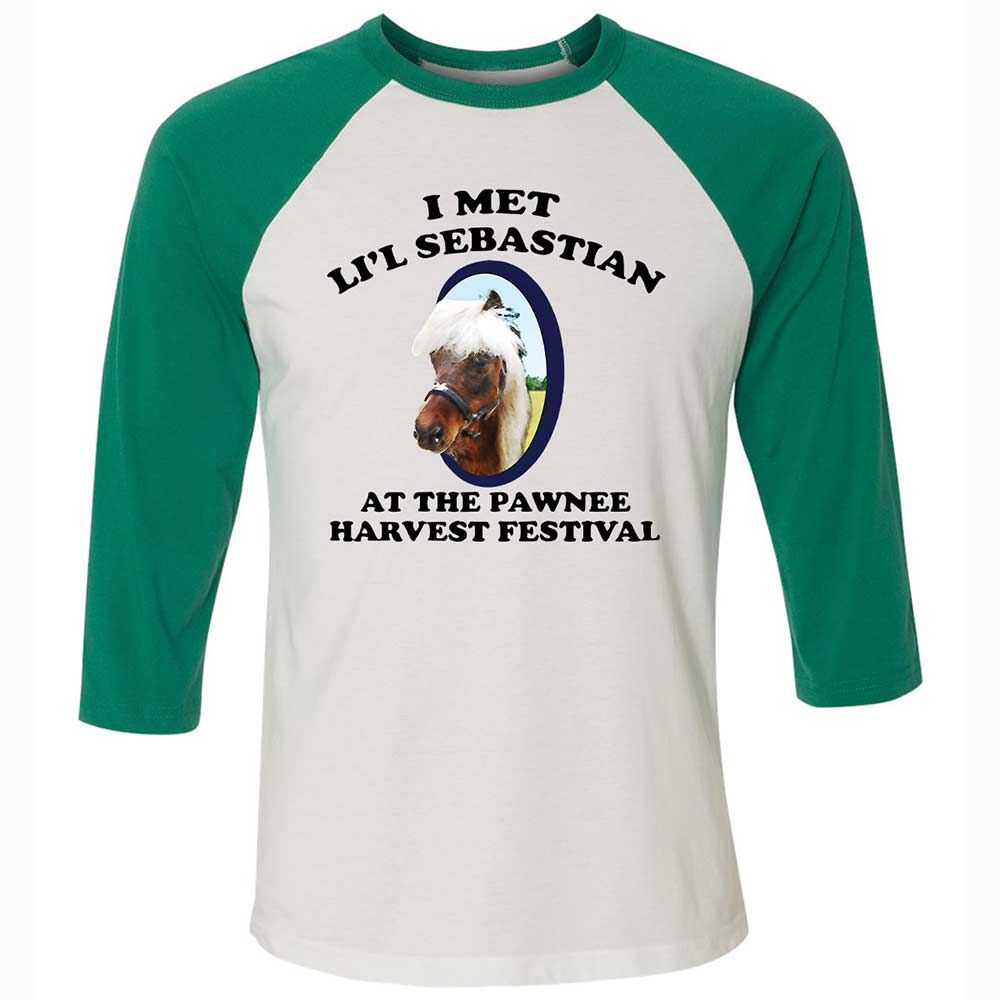 Unisex 3/4 Baseball Tee - H2J1LC2W - White/Kelly - 6