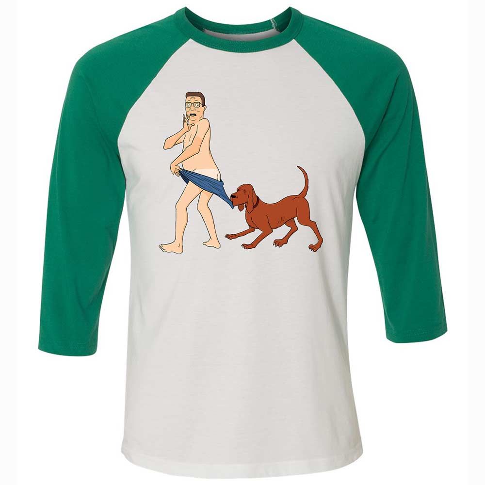 Unisex 3/4 Baseball Tee - DJU3S1E9 - White/Kelly - 6