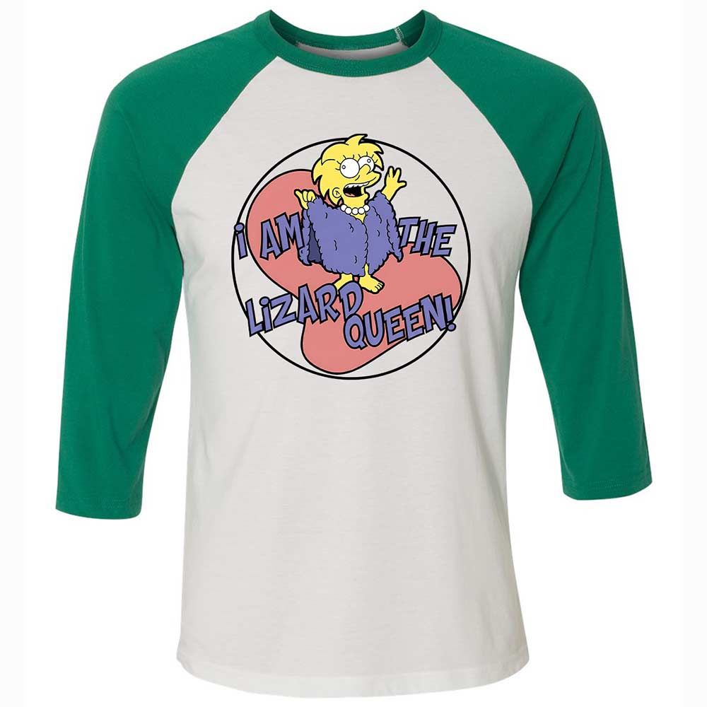 I am the Lizard Queen - White/Kelly - 6