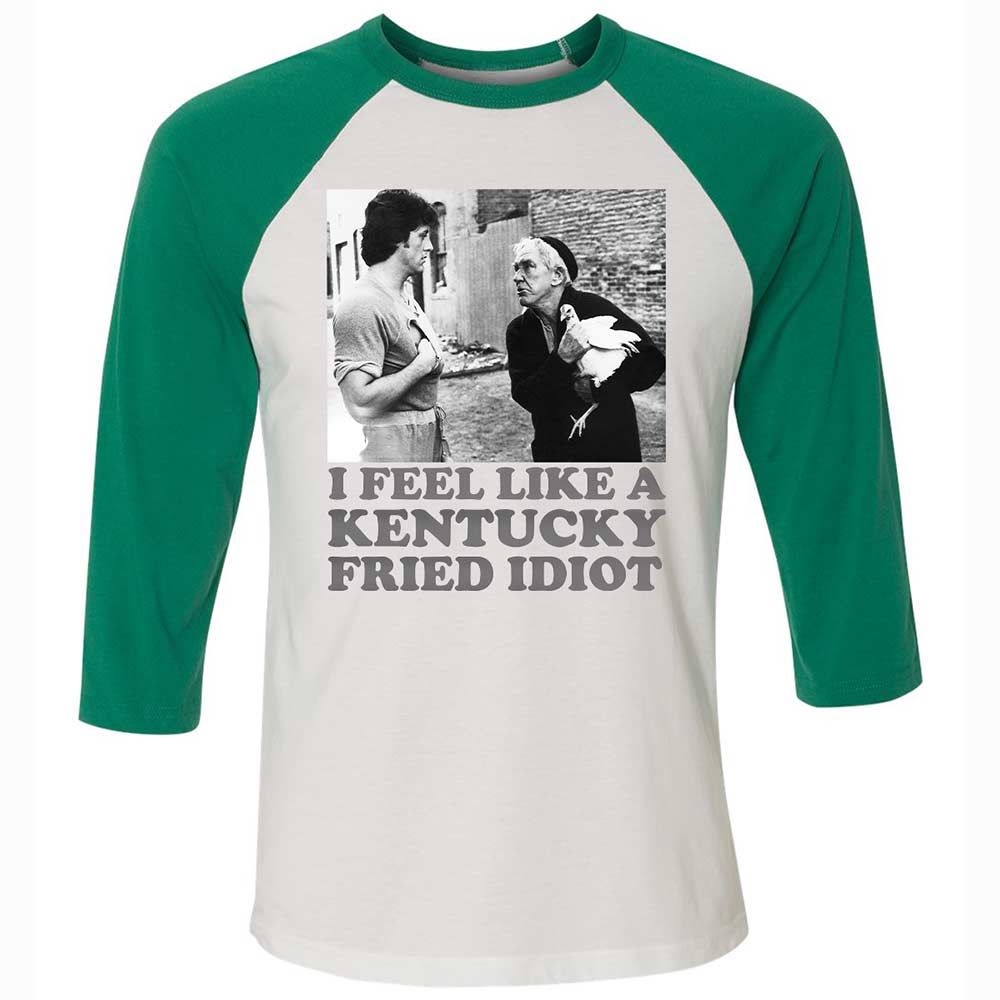 Unisex 3/4 Baseball Tee - FCRSN2D1 - White/Kelly - 6