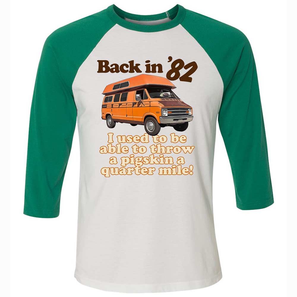 Unisex 3/4 Baseball Tee - RZ1M5H5X - White/Kelly - 6