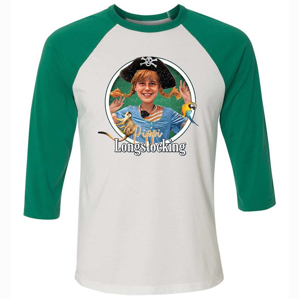 Unisex 3/4 Baseball Tee - 2JNL29P3 - White/Kelly - 6