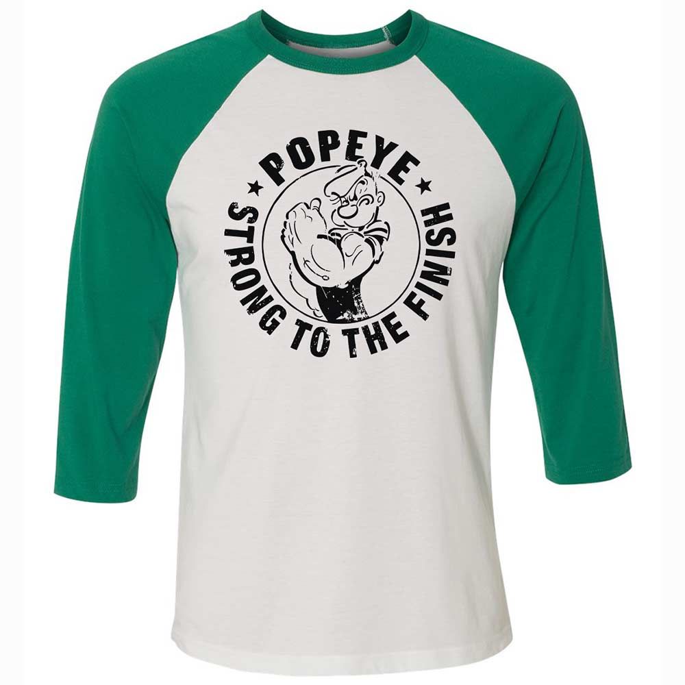 Unisex 3/4 Baseball Tee - 9WKWUFMW - White/Kelly - 6