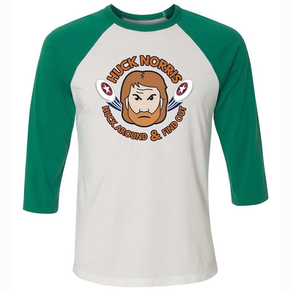 Unisex 3/4 Baseball Tee - 7B5X4BLF - White/Kelly - 6