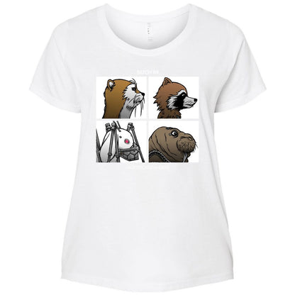 Ladies Curvy Jersey - QEYFZ5SB - White - 6