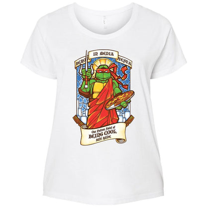 Ladies Curvy Jersey - XFQSZV4R - White - 6