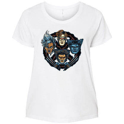 Ladies Curvy Jersey - 36ZT54XK - White - 6