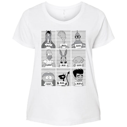 Ladies Curvy Jersey - 3JNDMLU2 - White - 6